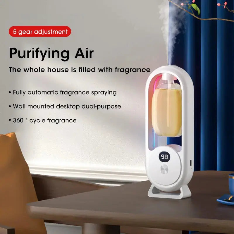 Automatic Home Fragrance Machine Essential Oil Diffuser Nebulizer Perfume Scent Machine for Kitchen and toilet deodorization Shopbizz Wholesale