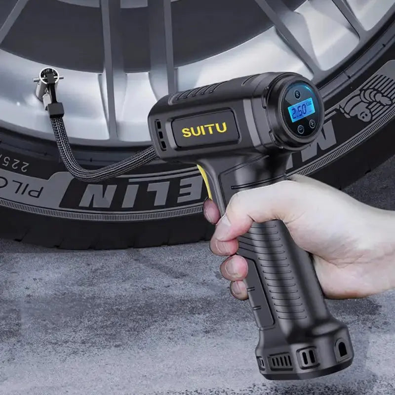 Portable Wireless Car Inflatable Pump 120W Electric Vehicle Tire Inflator Handheld Automobiles Air Compressor Car Accessories Shopbizz Wholesale