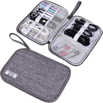 6 Pcs Set -Electronics Organizer Bag Waterproof Carrying Pouch Travel Bag Universal Cable Organizer Electronics Storage Bag Accessories in Wholesale  ($7.49/count)