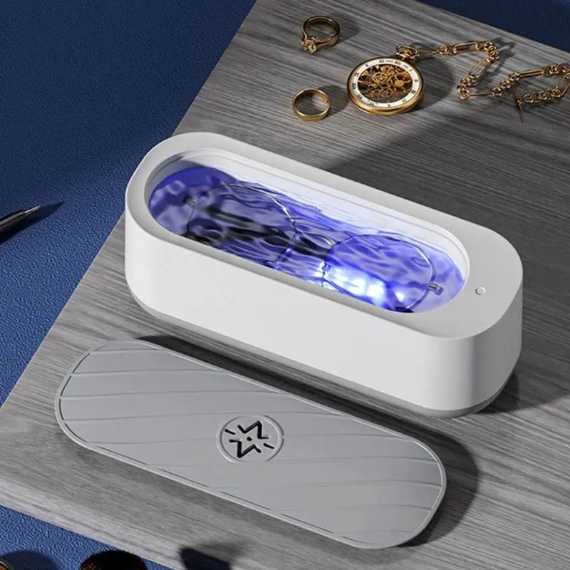 Portable Ultrasonic Jewelry Cleaner Low Noise Ultrasonic Cleaner Machine for Jewelry,Ring,Silver,Retainer,Eyeglass,Watch Shopbizz Wholesale