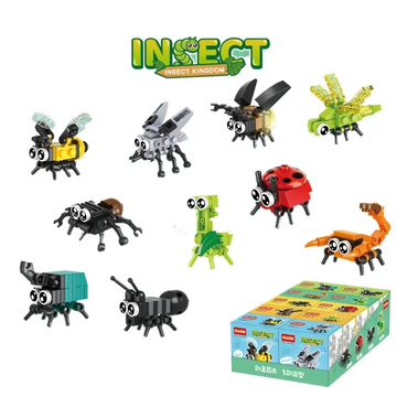 Creative Expert Mini Insects Animal Model Building Block Butterfly Bricks Model Educationa10 in 1 Kit Toy Birthday Gift for Kids Shopbizz Wholesale