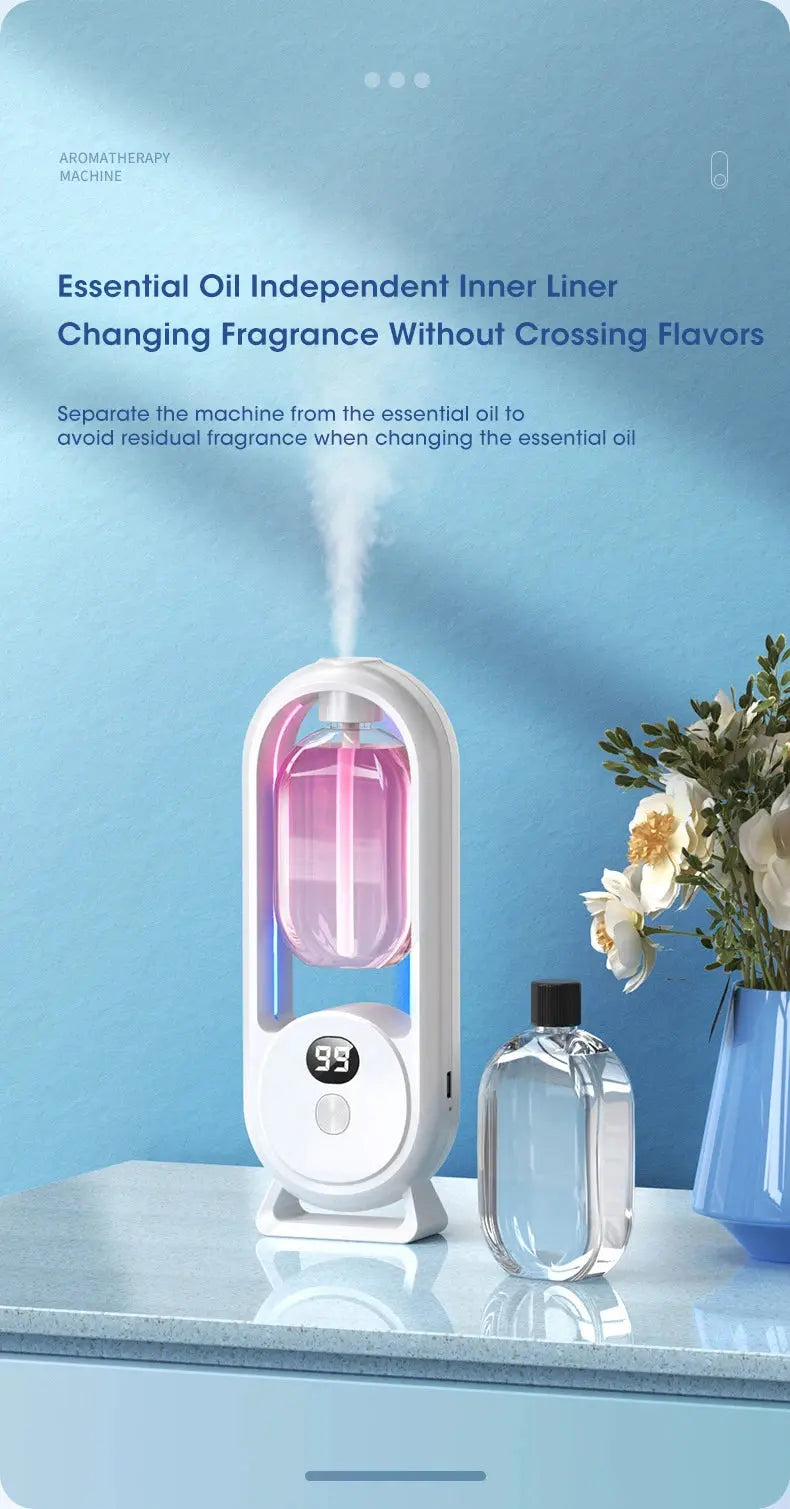 Automatic Home Fragrance Machine Essential Oil Diffuser Nebulizer Perfume Scent Machine for Kitchen and toilet deodorization Shopbizz Wholesale