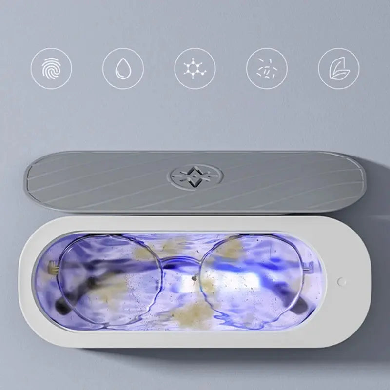 Portable Ultrasonic Jewelry Cleaner Low Noise Ultrasonic Cleaner Machine for Jewelry,Ring,Silver,Retainer,Eyeglass,Watch Shopbizz Wholesale