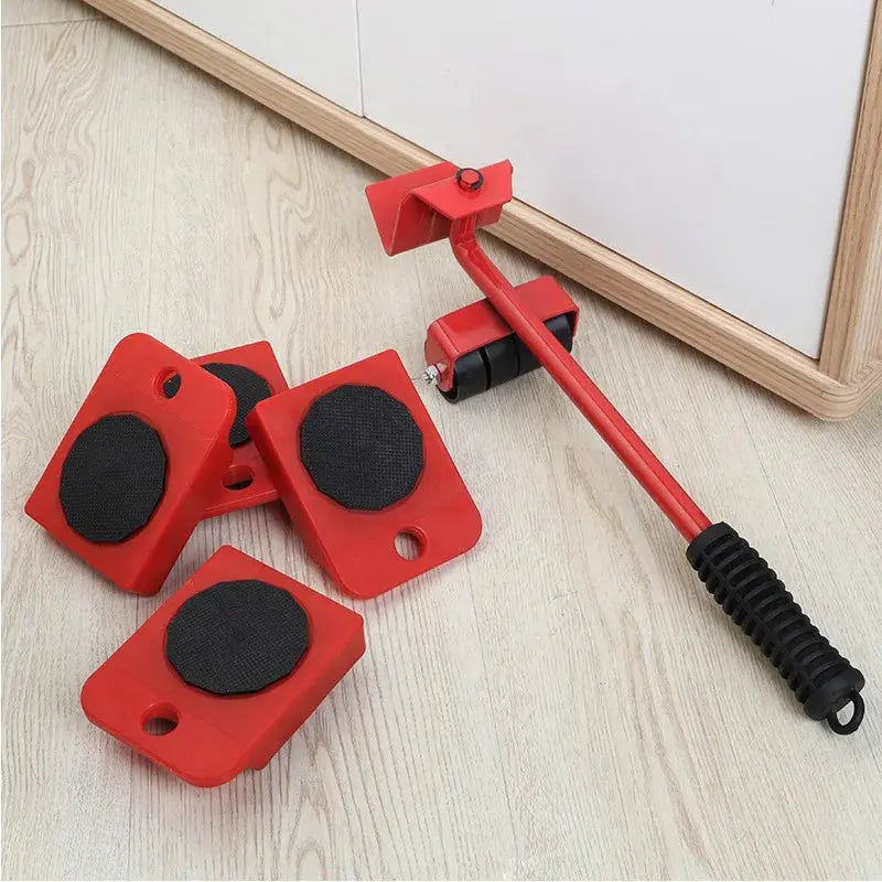 Furniture Moving Transport Roller Set Removal Lifting Moving Tool Set Wheel Bar Mover Moving Heavy Stuffs Device Hand Tool Shopbizz Wholesale