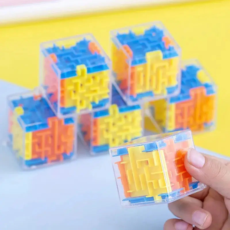 10Pcs Fun 3D Cube Rolling Beads Maze Educational Toys Boys Girls Birthday Wedding Guest Gift Giveaway Christmas Kids Gift Pinata Shopbizz Wholesale