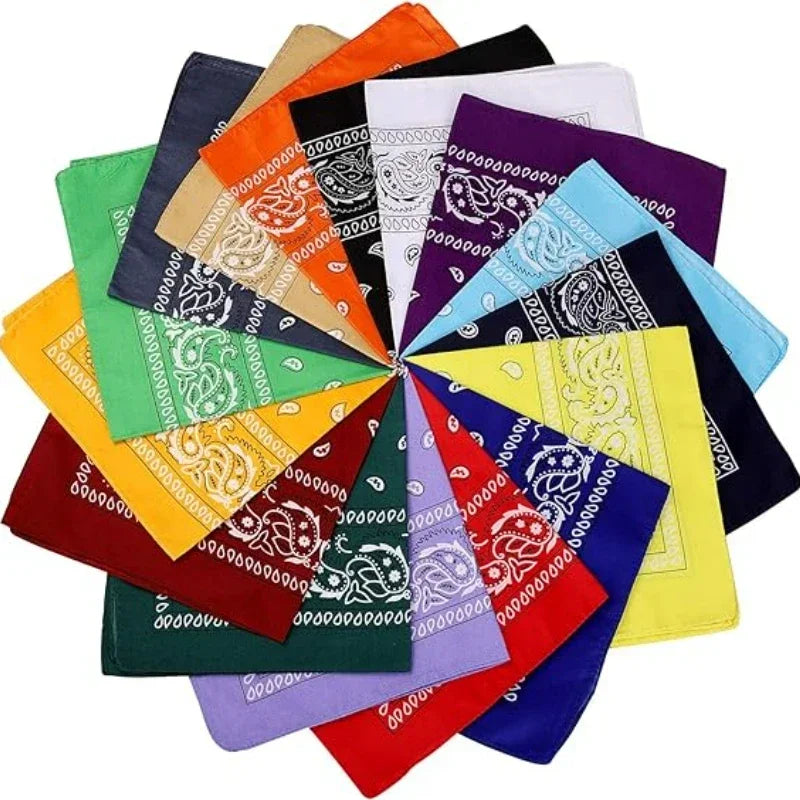 Set of 12 Pcs Paisley Print Bandana Set – Unisex Headbands, Face Masks, Wrist Wraps & Handkerchiefs ($1.65/count) Shopbizz Wholesale