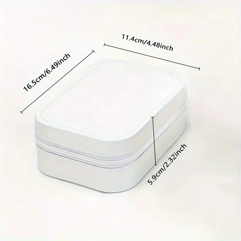 1pc Portable LED Makeup Mirror with Storage - USB Rechargeable, Perfect for Travel and Home Use Shopbizz Wholesale