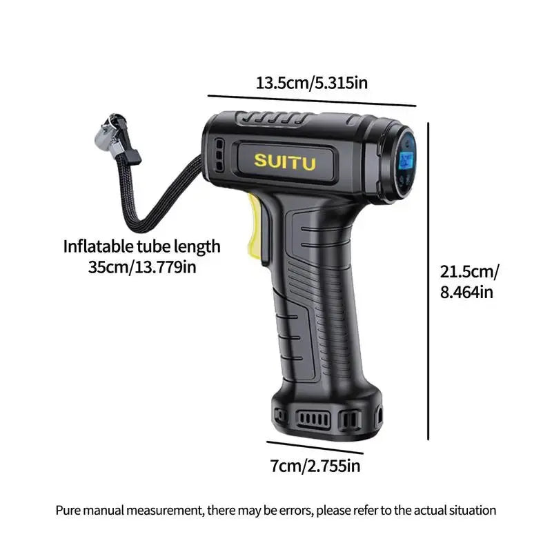Portable Wireless Car Inflatable Pump 120W Electric Vehicle Tire Inflator Handheld Automobiles Air Compressor Car Accessories Shopbizz Wholesale