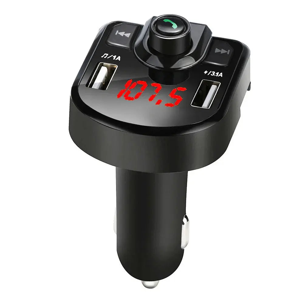 Bluetooth 4.2 Car FM Transmitter Wireless Handsfree Car Radio Modulator MP3 Player 3.1A Dual USB Quick Charger Adapter For Car Shopbizz Wholesale