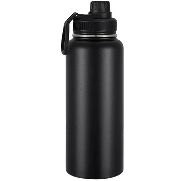 Large 1 Pcs Sports Stainless Steel Water Bottle – Double Wall Insulated Thermos Flask (Vacuum-Sealed) - Shopbizz Wholesale
