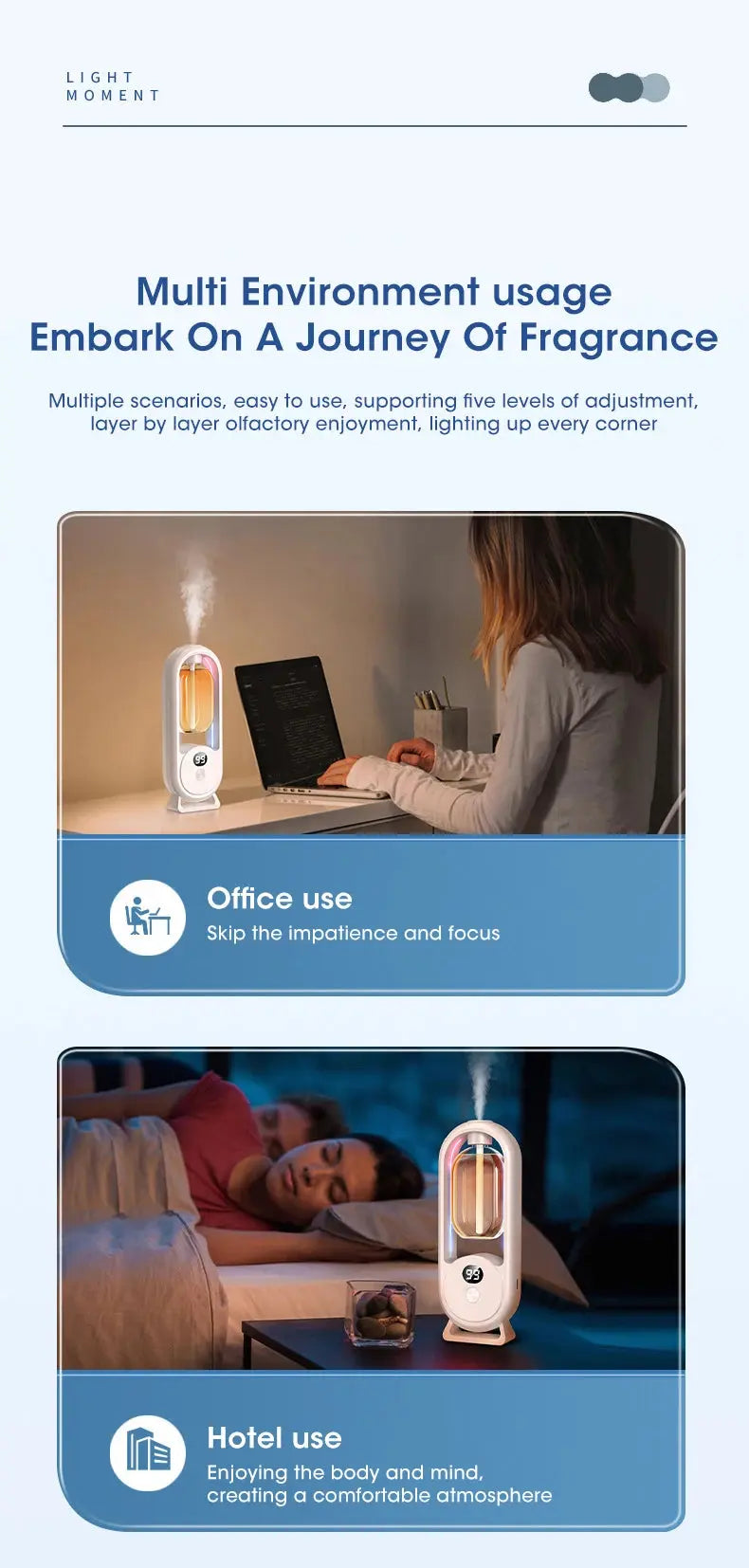 Automatic Home Fragrance Machine Essential Oil Diffuser Nebulizer Perfume Scent Machine for Kitchen and toilet deodorization Shopbizz Wholesale